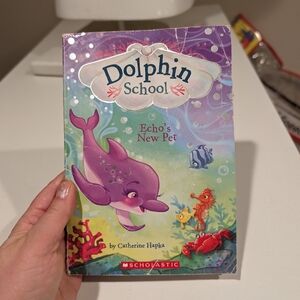 Scholastic Dolphin School Book with Purple Dolphin